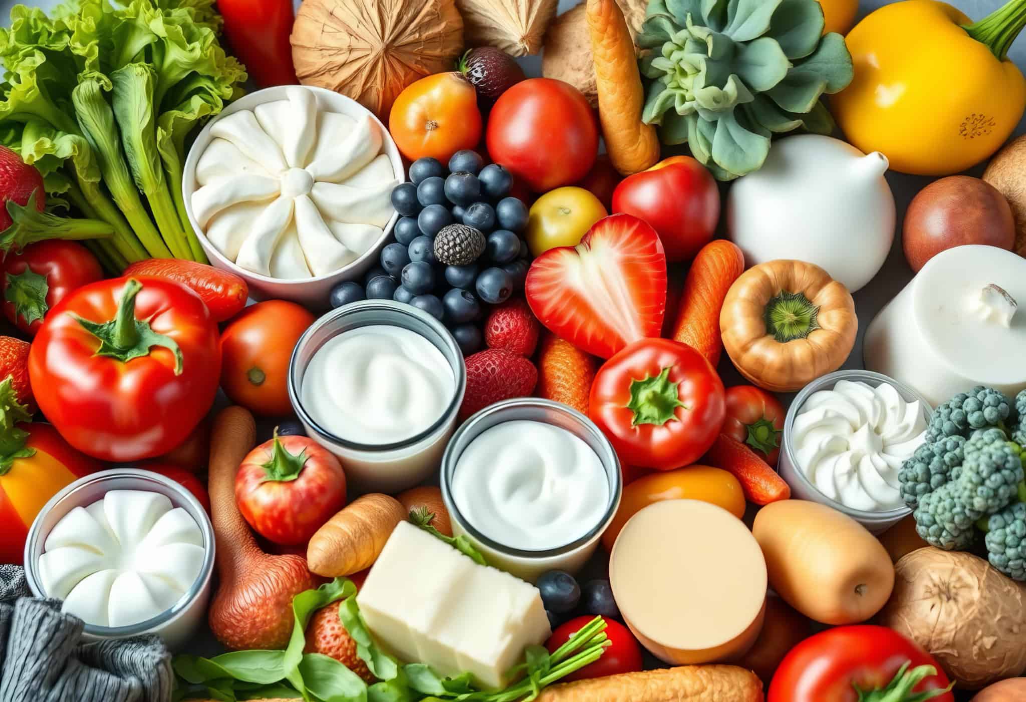 歯周病の予防に役立つ食材のイメージ