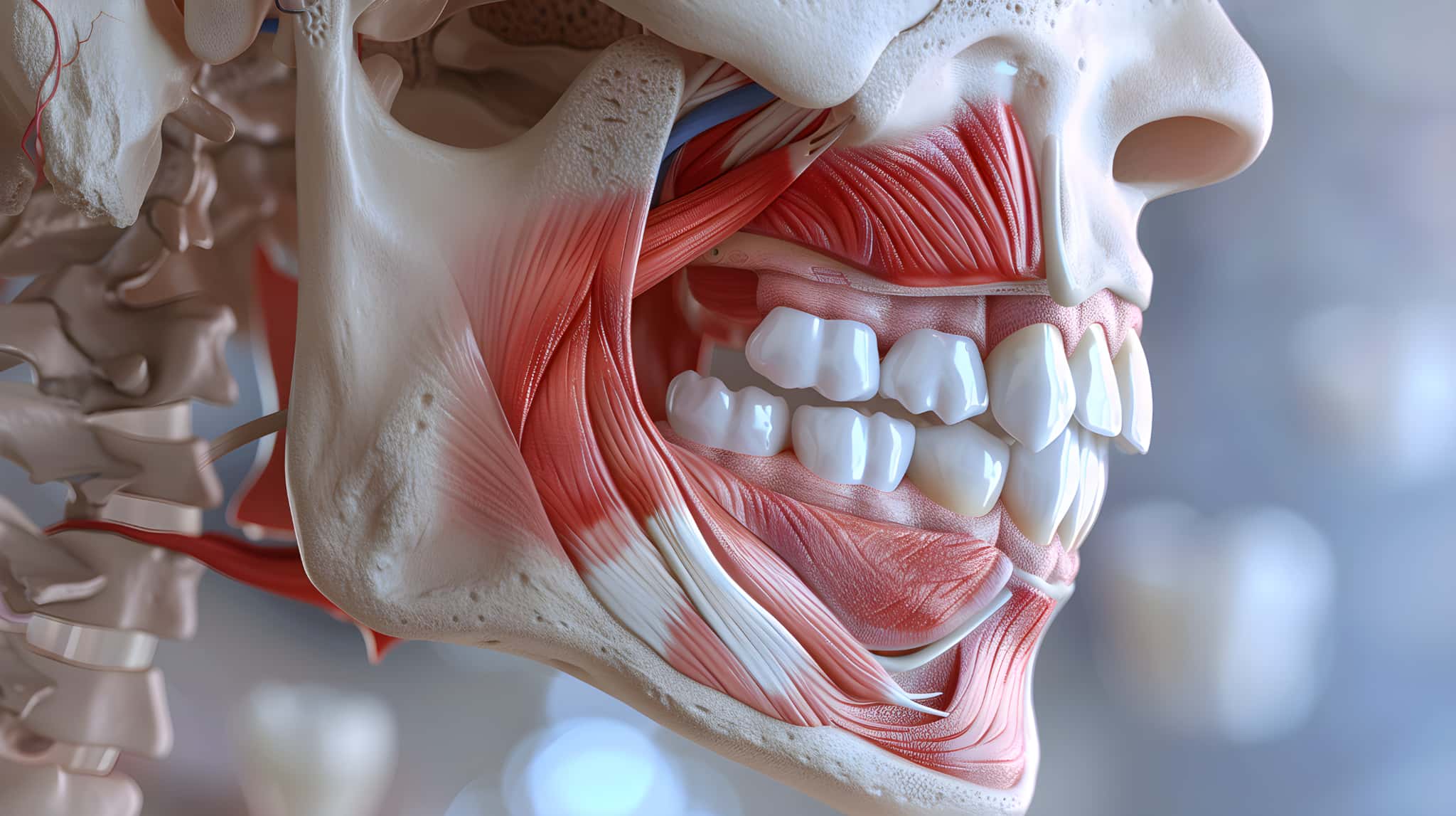 顎関節症の患部の模型